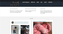 Desktop Screenshot of blueheronfarmvt.com