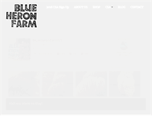 Tablet Screenshot of blueheronfarmvt.com